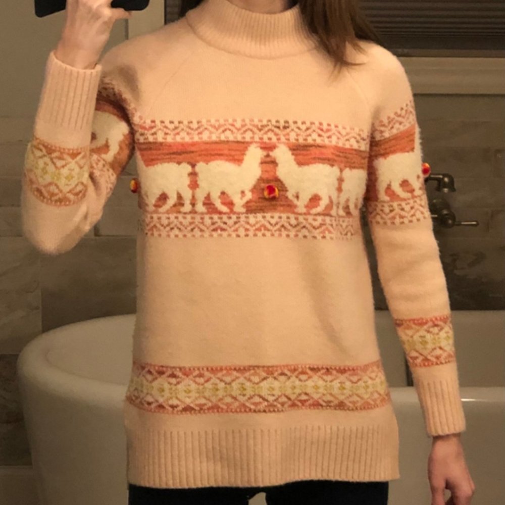 Anthropologie Aimee Pommed Alpaca Sweater - Picture 9 of 14